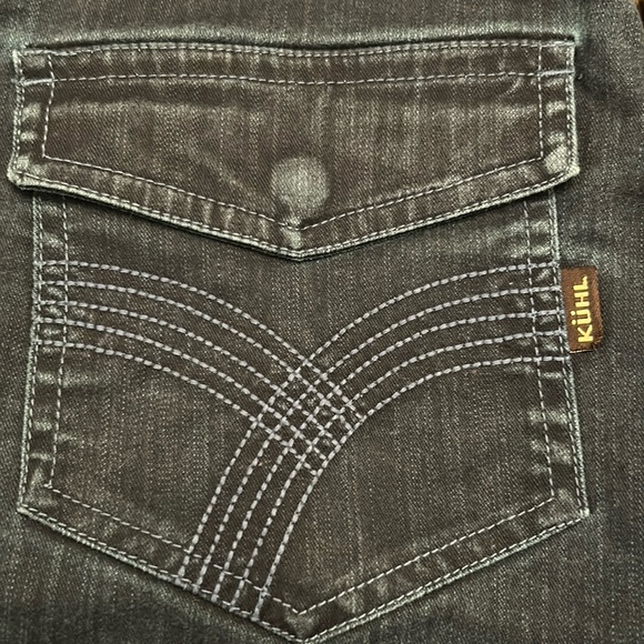 Kuhl like new dark wash denim mini skirt - Picture 10 of 15